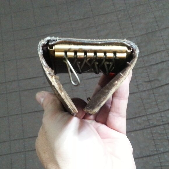 Vintage LV Louis Vuitton Damier Ebeine Leather Key Holder Case Unisex Men's - Picture 10 of 16